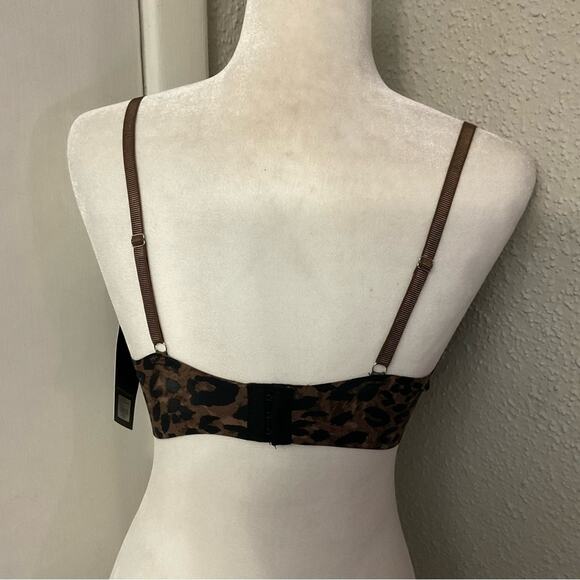 Nine West Intimates Leopard Print Bra 36C NEW  Animal Print Mobwife Dopamine - Picture 2 of 8